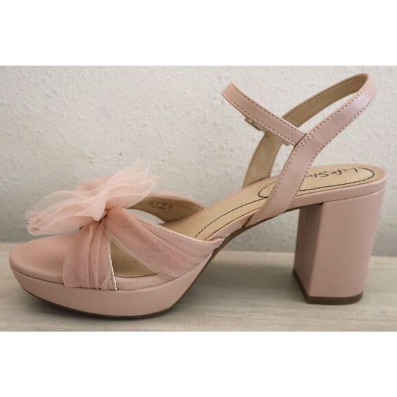 LifeStride Women Sz 8.5W True Blush Pink Synthetic Last Dance Dress Sandals - Picture 9 of 11